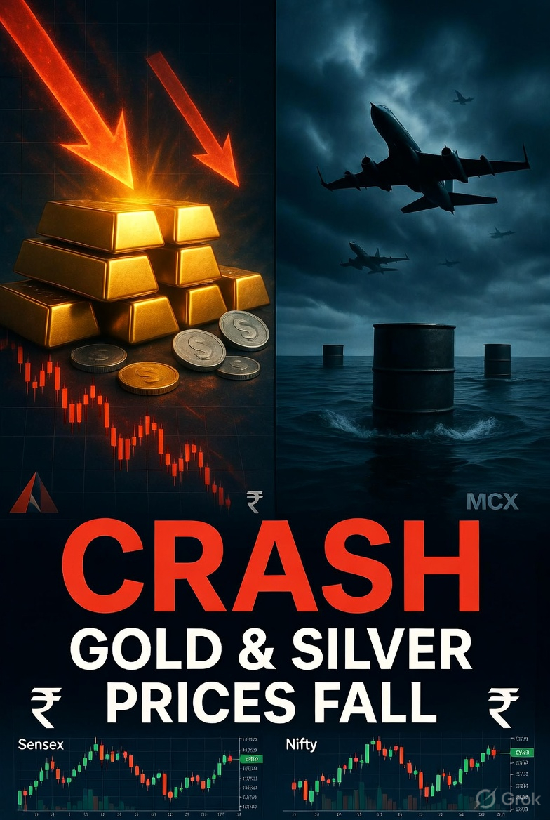 Image related to "Gold Silver Prices Today: MCX Crash & War Impact".
